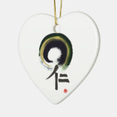Enso -慈善のための漢字 セラミックオーナメント (左)