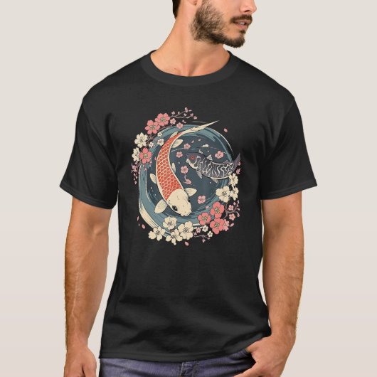 Enso circle Koi Fish Pond Tシャツ (正面)