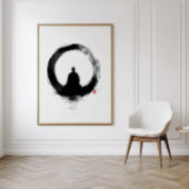 Enso Circle - Zen Ink Wall Art - Minimal Decor ポスター