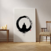 Enso Circle - Zen Ink Wall Art - Minimal Decor ポスター