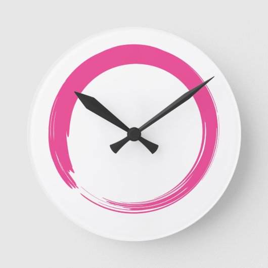 Enso Open Circleマッサージルームクロック ラウンド壁時計 (正面)