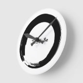 Enso Open Circleマッサージルームクロック ラウンド壁時計 (傾斜)