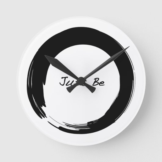 Enso Open Circleマッサージルームクロック ラウンド壁時計 (正面)