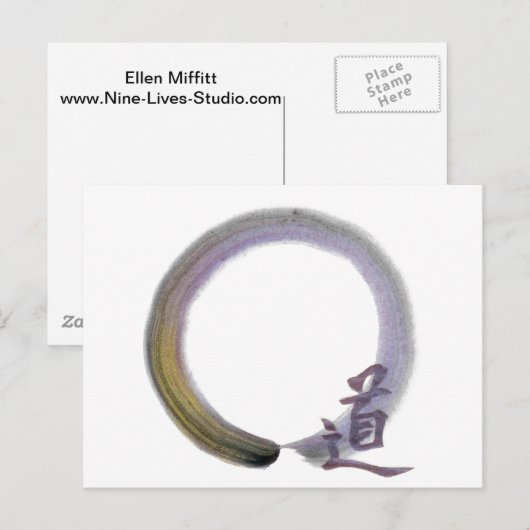 Enso - The Way [mini in purple] ポストカード (正面/裏面)