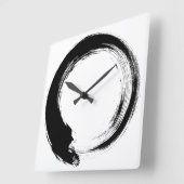 Enso Zen Circle スクエア壁時計 (傾斜)