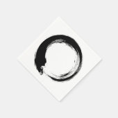 Enso Zen Circle スタンダードカクテルナプキン (角)