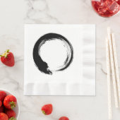 Enso Zen Circle 縁ありランチョンナプキン (インサイチュ)