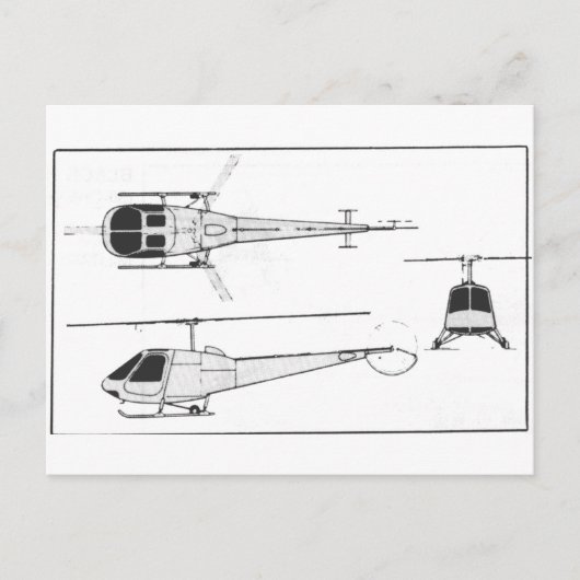Enstrom-F28 ポストカード (正面)