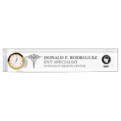 ENTの医師|耳鼻咽喉科パーソナライズされた医 デスクネームプレート (正面)