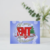 ENTクリスマスの耳咽喉学者の耳の鼻の喉 シーズンポストカード (スタンド正面)