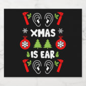 ENTドクタークリスマス スパークリングワインラベル (シングルラベル)