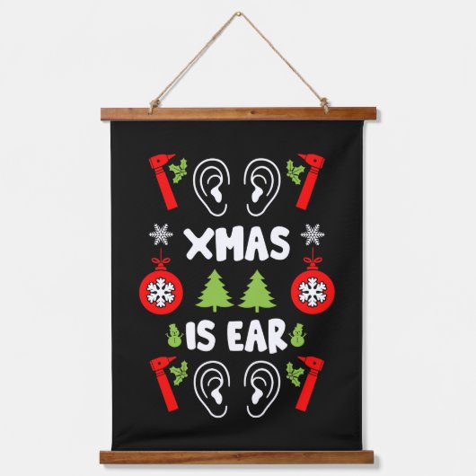 ENTドクタークリスマス 吊り下げ型タペストリー (正面)