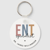 ENTドクパーソナライズされたターENTスペシャリスト キーホルダー (裏面)