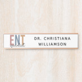 ENTドクパーソナライズされたターENTスペシャリスト サインプレート (正面)