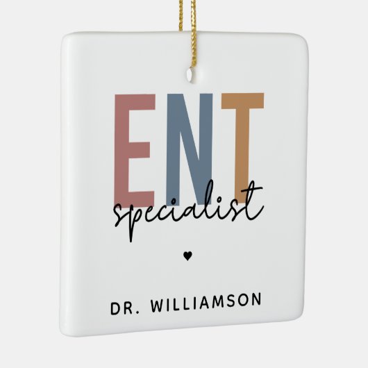 ENTドクパーソナライズされたターENTスペシャリスト セラミックオーナメント (右)