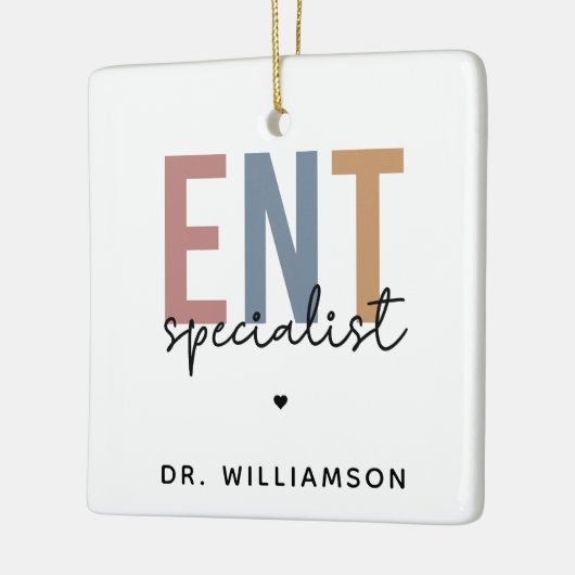 ENTドクパーソナライズされたターENTスペシャリスト セラミックオーナメント (左)