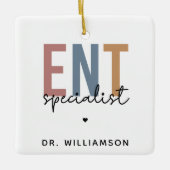 ENTドクパーソナライズされたターENTスペシャリスト セラミックオーナメント (正面)