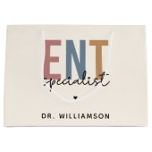 ENTドクパーソナライズされたターENTスペシャリスト ラージペーパーバッグ (正面)