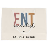 ENTドクパーソナライズされたターENTスペシャリスト ラージペーパーバッグ (裏面)