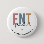 ENTドクパーソナライズされたターENTスペシャリスト 缶バッジ (正面)