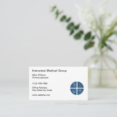 ENT耳鼻咽喉科医ドクターメディカルビジネスカード  名刺 (スタンド正面)