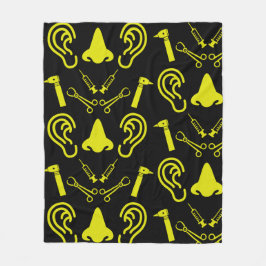 ENT耳鼻咽喉科耳鼻咽喉科医 フリースブランケット