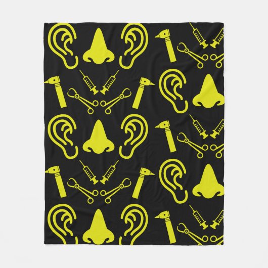 ENT耳鼻咽喉科耳鼻咽喉科医 フリースブランケット (正面)