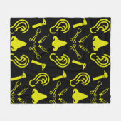 ENT耳鼻咽喉科耳鼻咽喉科医 フリースブランケット (正面(横))