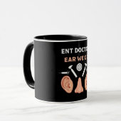 ENT耳鼻咽喉科耳鼻咽喉科医 マグカップ (正面左)