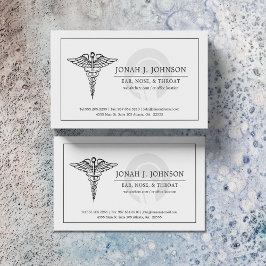 ENT |ミニマリスト色あせたENTシンボル 名刺