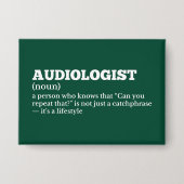 ENT Team Audiologist Definition 缶バッジ (正面)