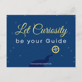 Entdecke die Welt mit Neugierde - Postkarte ポストカード