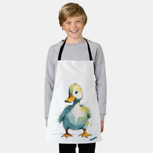 Ente エプロン (着用した状態)