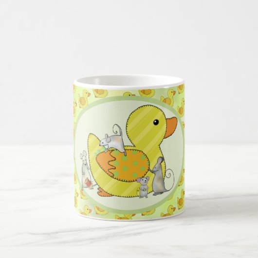 Ente nähen  コーヒーマグカップ (中央)
