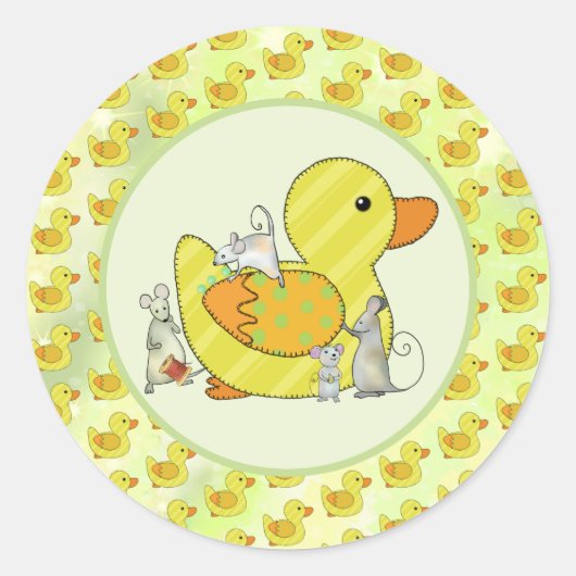 Ente nähen  ラウンドシール (正面)