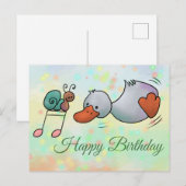 Ente tanzt postkarte ポストカード (正面/裏面)