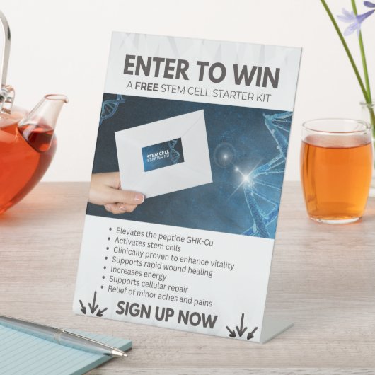 Enterキーを押して幹細胞スターターキットを獲得 台座サイン (インサイチュ)