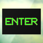 Enter Digital Black Window Stickフロントスティック ウィンドウサイン (シート3)