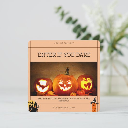 Enter If You Dare: A Haunted Halloween Night Await 招待状 (スタンド正面)