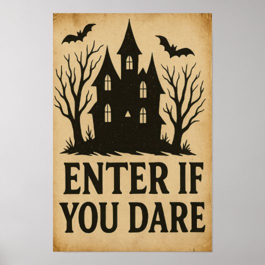 Enter if You Dare Vintage Halloween  ポスター (正面)