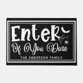 Enter of you Dare - Funny Halloween ドアマット (正面)