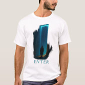 ENTER Portal T-Shirt – Dark Surreal Sci-Fi Graphic Tシャツ (正面)