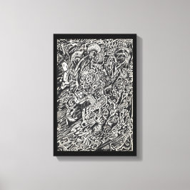 Enter, The Microdot Man Canvas Print キャンバスプリント