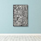 Enter, The Microdot Man Canvas Print キャンバスプリント (インサイチュ (ウッドフロア))