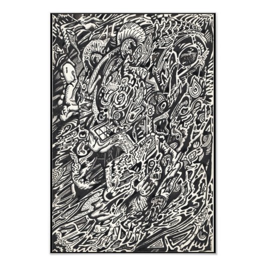 Enter, The Microdot Man Photo Engration フォトプリント (正面)