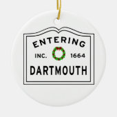 Entering Dartmouth MAセラミックオーナメント セラミックオーナメント (正面)