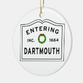 Entering Dartmouth MAセラミックオーナメント セラミックオーナメント (左)