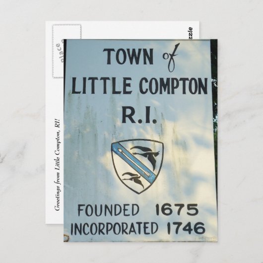 Entering Little Compton, RI ポストカード (正面/裏面)