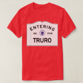 Entering Truro Massachusetts Commonwealth of Massa Tシャツ (デザイン正面)