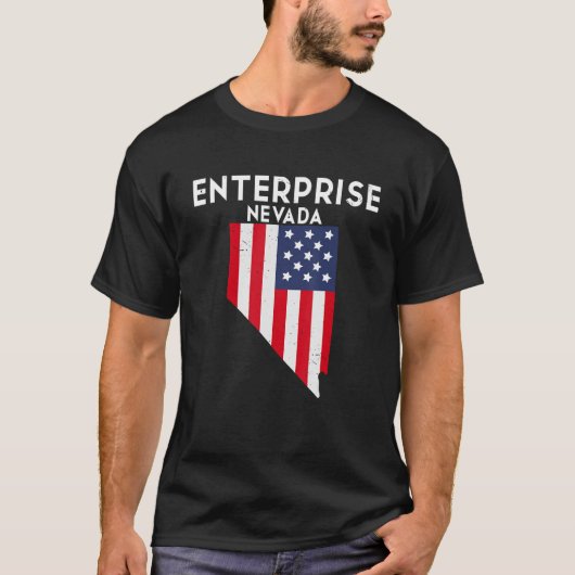 Enterprise Nevada USA State America Travel Nevadan Tシャツ (正面)